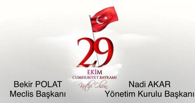 29 Ekim Cumhuriyet Bayramımızın 102. Yılı kutlu olsun...
Bu toprakları vatan yapan Cumhuriyetimizin Kurucusu Gazi Mustafa Kemal Atatürk ve silah arkadaşlarını, bu uğurda şehit düşen kahramanlarımızı saygı ve rahmetle anıyoruz...