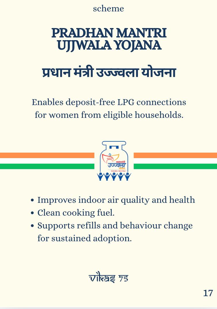 SujeetKOfficial's tweet image. #KnowYourScheme

#PradhanMantriUjjwalaYojana was launched with an objective to make clean cooking fuel such as LPG available to the rural and deprived households which were otherwise using traditional cooking fuels such as firewood, coal, cow-dung cakes etc. It helps in improving…