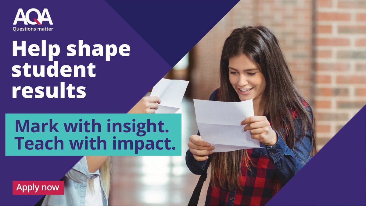 TeachSecondary's tweet image. 📚 Help shape student success next summer!

Become an #AQA examiner and:

✔️ Build your CPD
✔️ Earn extra income
✔️ Gain valuable insight into how marks are awarded

Apply today 👉 bit.ly/4nlDyiT

#ad #sponsored