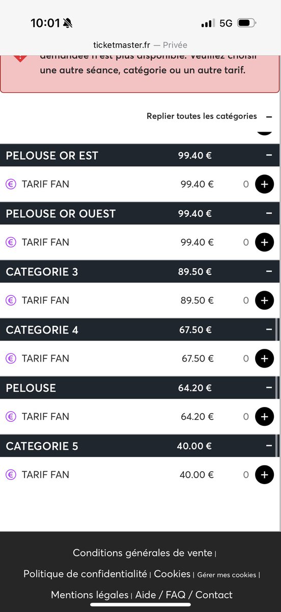 JulesLemanchec2's tweet image. Voici les prix
Pour le concert de aya nakamura au stade de France