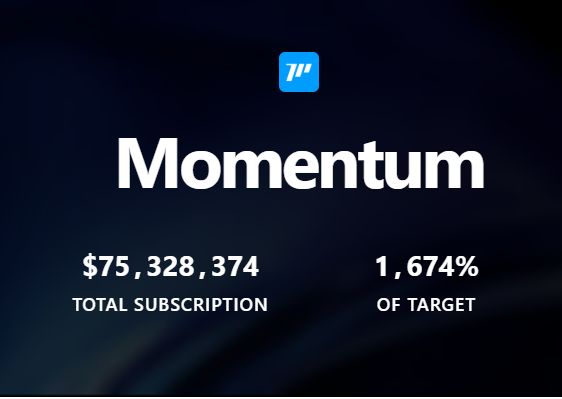 media_sui's tweet photo. 02 HOURS LEFT - $MMT Community Offering 😍

→ $75M+ subscription
→ 1674% of target

Like, RT and drop your Sui wallet address now 👇

#Sui #Momentum #SuiNetwork