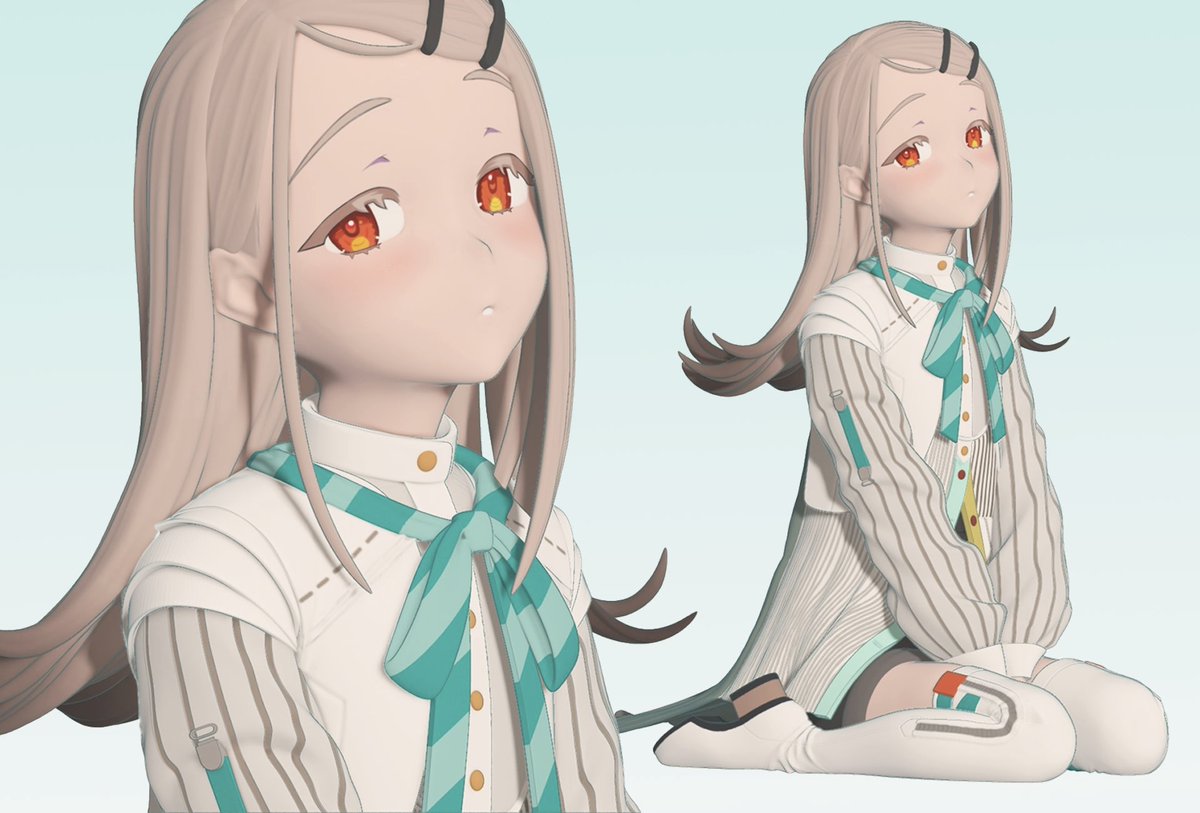 _ky0suke's tweet image. 学園アイドルマスター篠澤広さんを制作いたしました！ かわいくできました💨 

#学マス #篠澤広