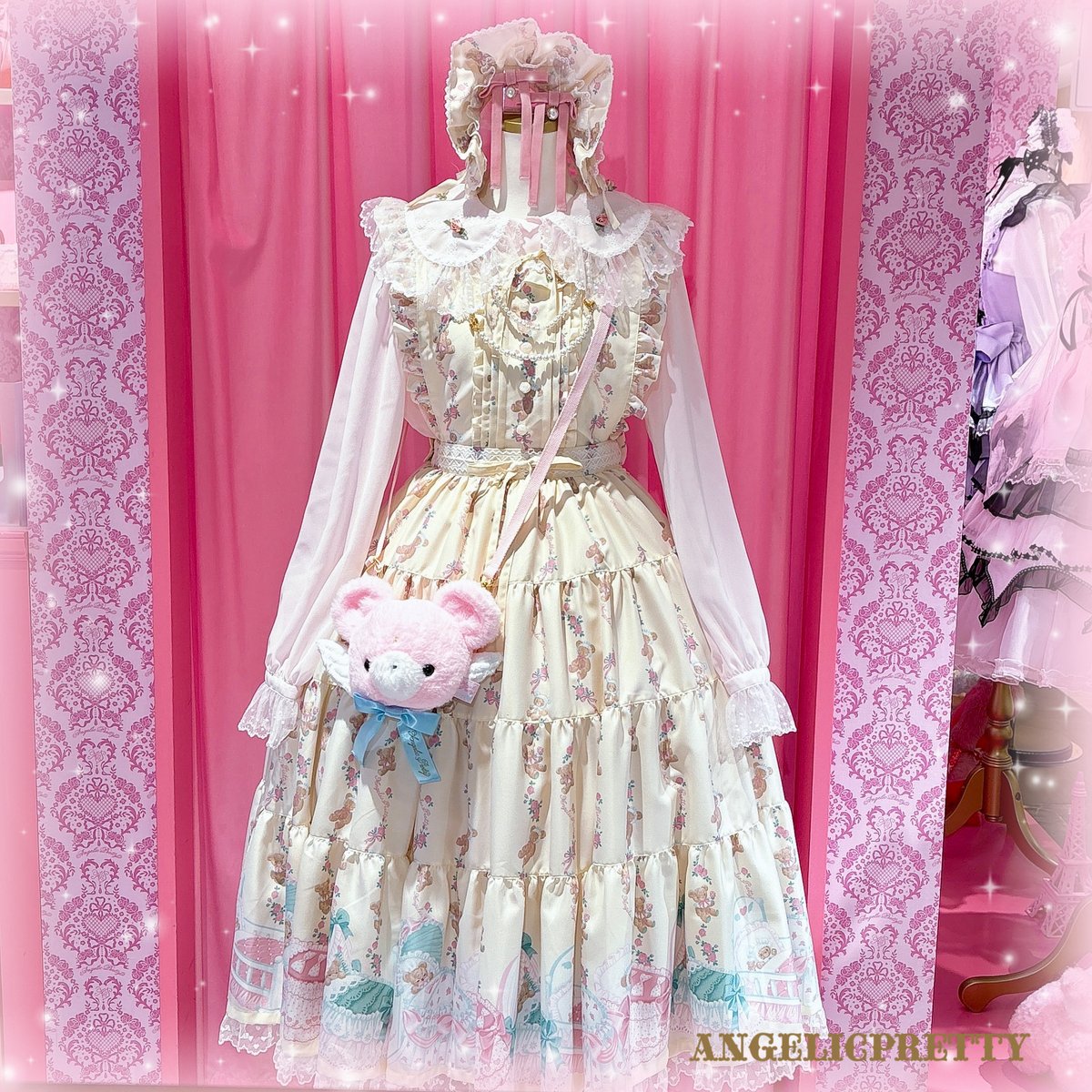 レア◎Angelic Pretty オーガンジーエプロン シロピンク Angelic Pretty（その他）のフリマアイテム一覧 レア◎Angelic