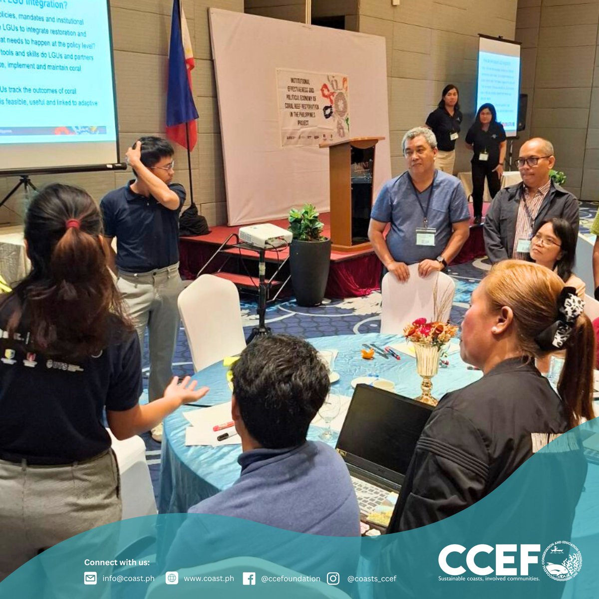 CCEF_PH's tweet image. October 21–23, 2025 |  Quezon City, Philippines - CCEF proudly took part in the National Coral Restoration Governance Workshop — a gathering of minds and missions for the future of Philippine reefs.

𝘙𝘦𝘢𝘥 𝘮𝘰𝘳𝘦: coast.ph/ccef-news/10/c…