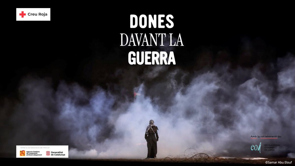 Del 10 al 19 de novembre a l'<a href="/EOILleida/">EOI de Lleida</a> exposició fotogràfica "Dones davant la guerra" de @creurojacat en col.laboració amb <a href="/cooperaciocat/">Cooperació</a> 
Vine a la inauguració de la mostra el 12/11 a les 18 h (projecció d'un curtmetratge i visita guiada)
📩Inscripcions: lleida@creuroja.org