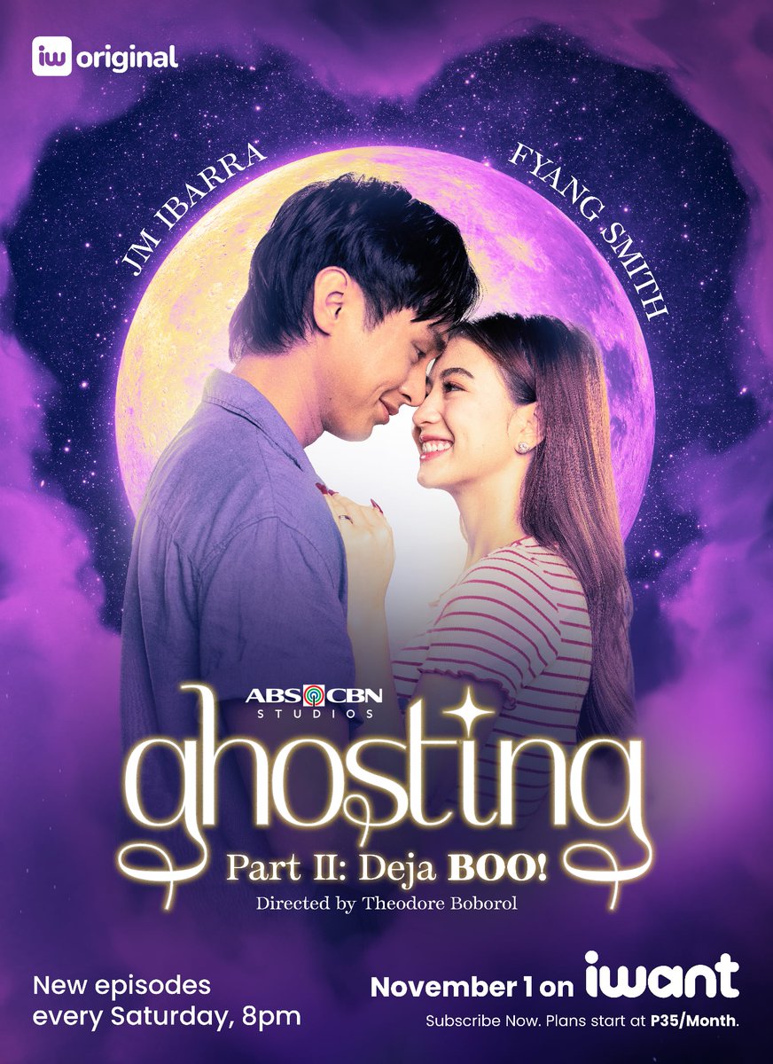 Mga Ka-mumu! eTWO na ang OFFICIAL POSTER ng #GhostingPart2: Deja Boo! 👻🥰 
Malapit na ulit manggambala ang kilig! Abangan 'yan this NOVEMBER 1, 8PM only on iWant!

Subscribe to watch. Go to iwant.ph now!

<a href="/TheodoreBoborol/">Theodore Boborol</a> <a href="/imsofiasmith/">Fyang Smith ✨</a> <a href="/jmdibarra_/">JM Ibarra</a>