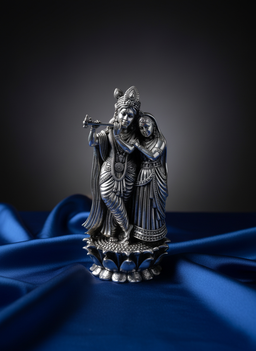 DevJewels's tweet image. Eternal beauty cast in silver. Observe the exquisite detail in this handcrafted masterpiece.. A true blend of Indian heritage and luxury home decor. What's the oldest piece of art in your home?? Share with us in comment
#LuxurySilver #IndianArt #FineCrafts