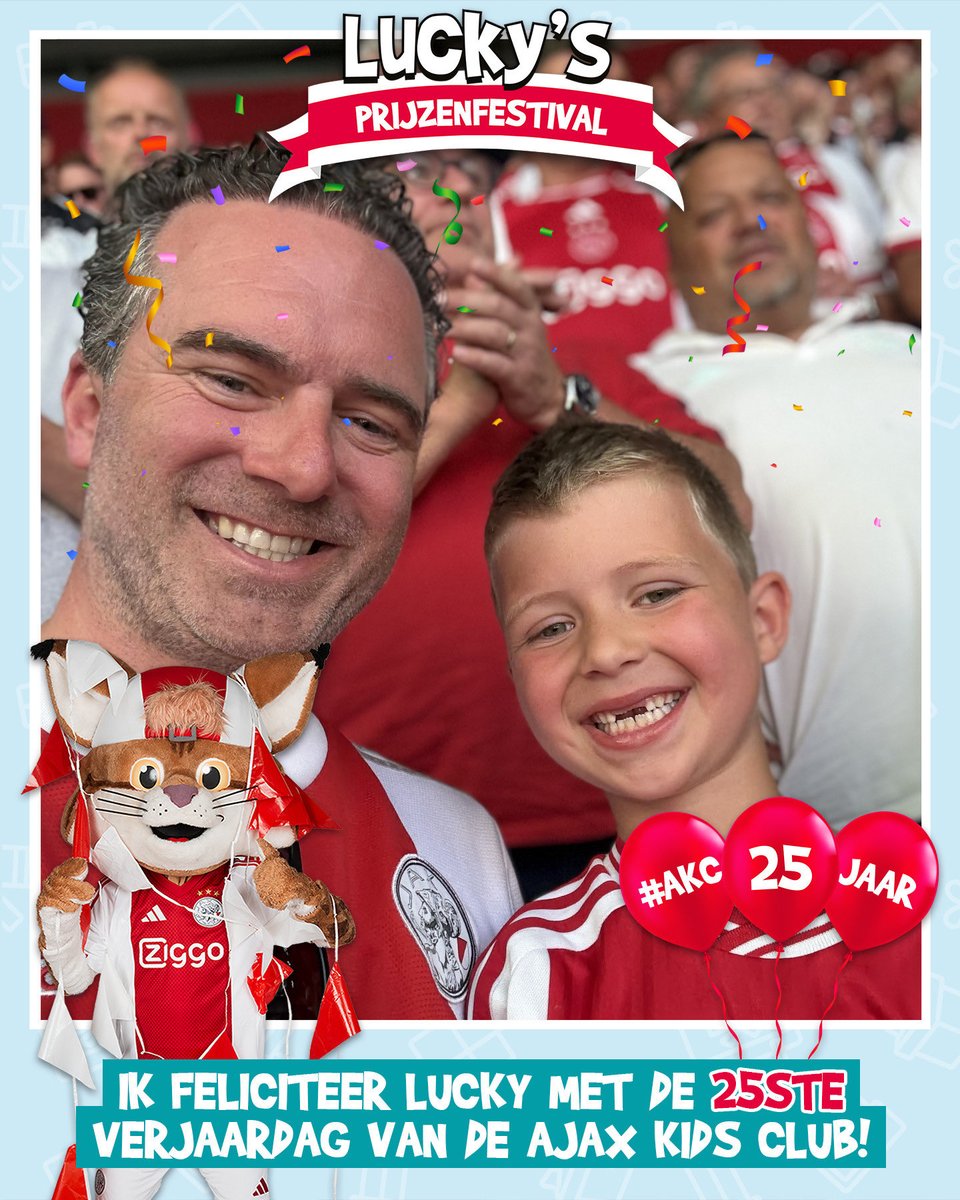 rickytb's tweet photo. Lucky, gefeliciteerd met je 25e verjaardag! Ik hoop dat ik je snel een keer in het echt mag ontmoeten! Groetjes, Ryan (7) #AKC25jaar https://t.co/9MxTsK9Nw9
