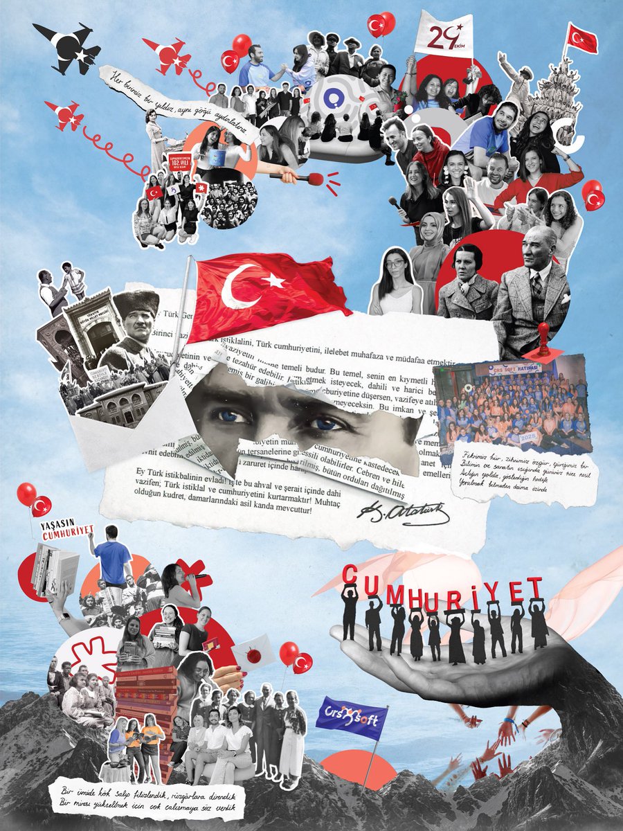 “Bizim için Cumhuriyet” her birimizin parçası olduğu ortak bir değer. Bir araya geldiğimizde ahenkle tamamlanan, yükseltmeye söz verdiğimiz bir miras. 

Ata’mızın izinde, Cumhuriyet değerlerini yaşatarak büyüteceğimiz nice yüzyıllarımız olsun. 

Cumhuriyet Bayramımız kutlu olsun!