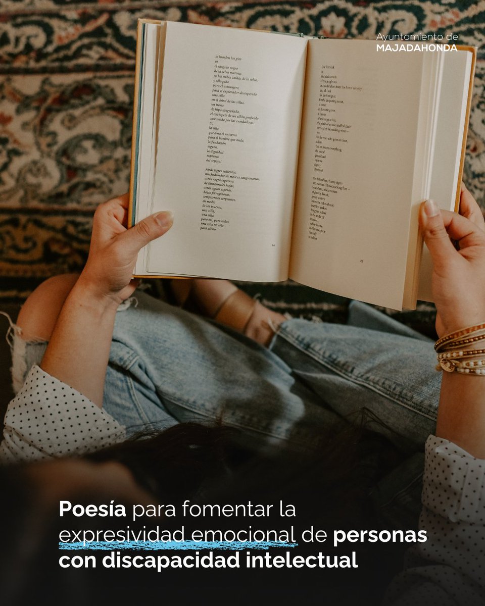 MajadahondaAyto's tweet image. 🌹📖 Majadahonda organiza un taller inclusivo de poesía para fomentar la expresividad emocional de personas con discapacidad intelectual.

 🔹Con esta iniciativa, el @MajadahondaAyto continúa reforzando su compromiso en materia de inclusión e igualdad.

majadahonda.org/noticias/-/ass…