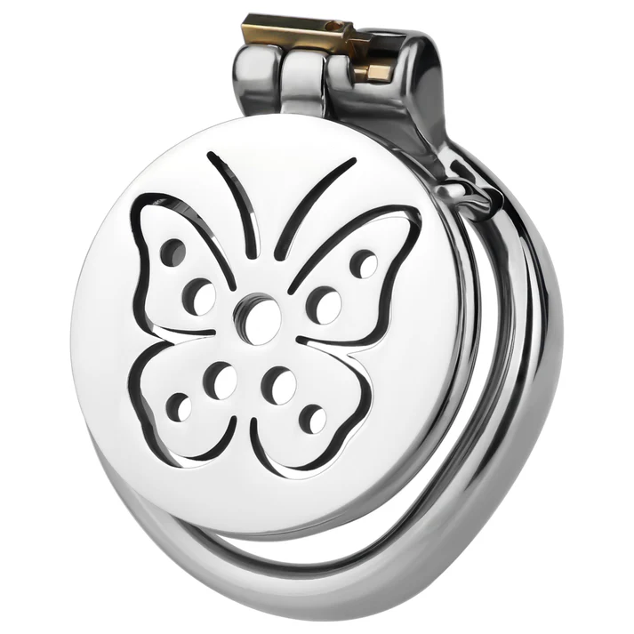 Steel Butterfly Flat Chastity Lock topchastity.com/products/steel… ❗🔥 #topchastity #chastity #chastitycage #chastitydevices #topchastity #chastitybelt #chastitylock #malechastity