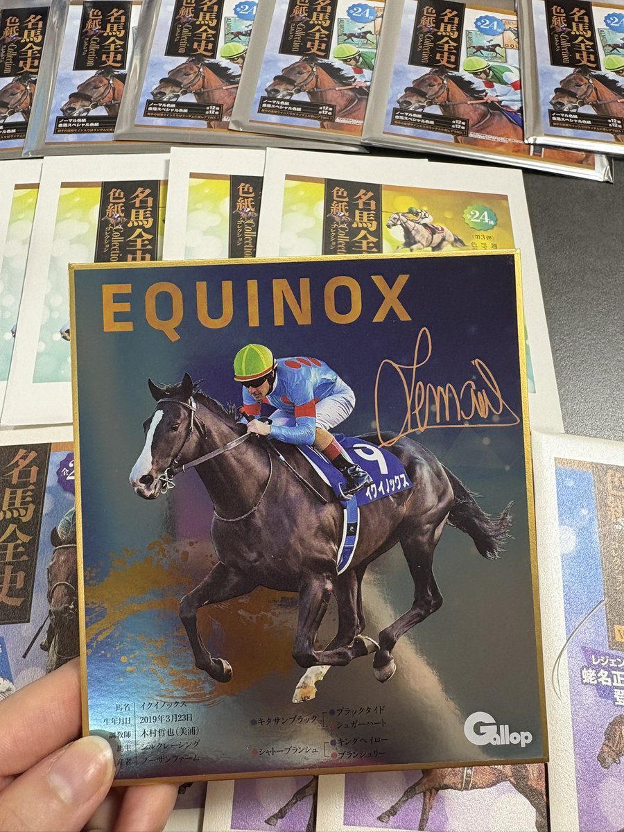競馬　イクイノックス　EPOCH HORSERACING ルメール サイン 競馬 イクイノックス EPOCH HORSERACING ルメール サイン 競馬
