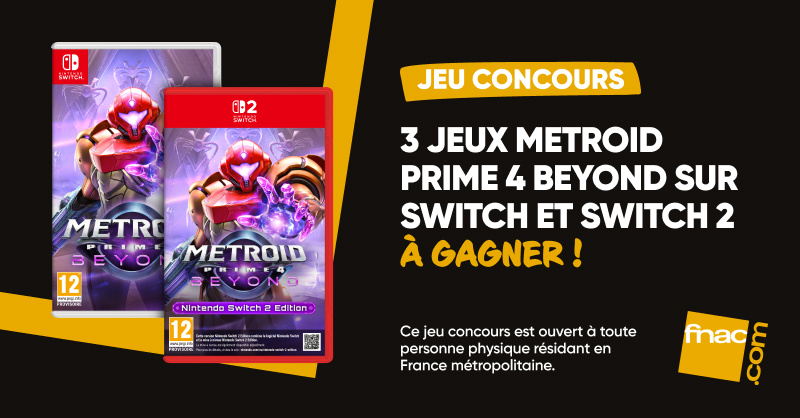 Fnac's tweet image. #JeuConcours 🌌 Aide Samus Aran à travers ses aventures galactiques en tenant de remporter un jeu Metroid Prime 4 Beyond ☄️

🎁 Pour participer :
🔁 RT + 💬 + Follow @Fnac
📅 TAS le 8/12 - 3 gagnants

À vous de jouer !🍀
En savoir + 👉 urlr.me/a7BwZ3