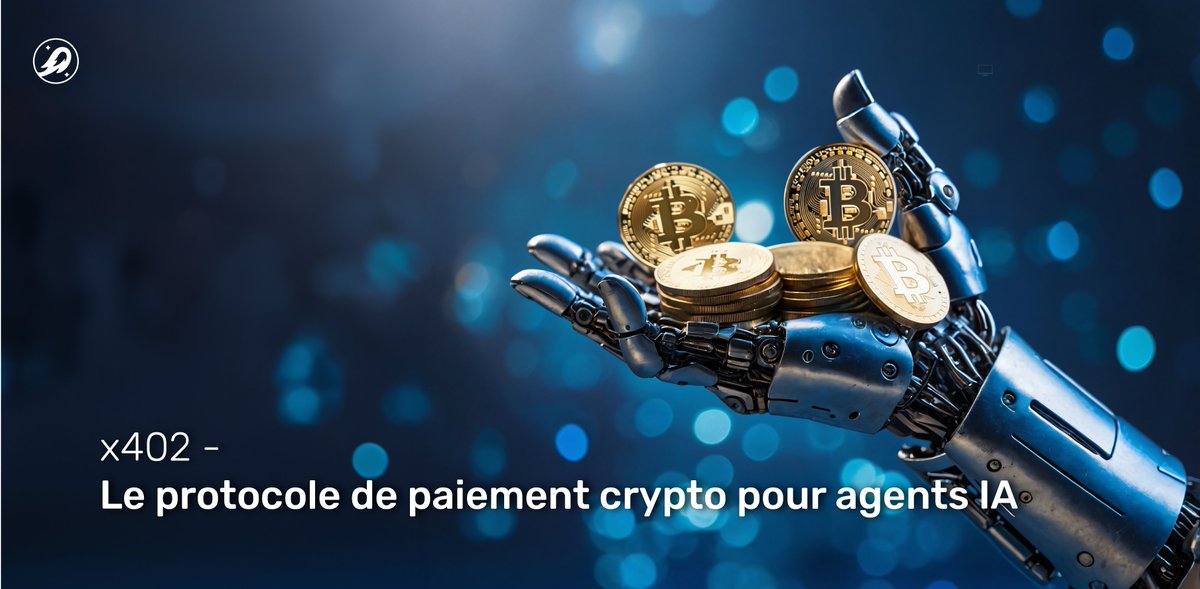 BIM Blog (@bim_blog_fr) on Twitter photo 🔵 BLOG | <a href="/coinbase/">Coinbase 🛡️</a> lance x402, le protocole qui permet aux robots IA de payer automatiquement en crypto
• Plus de 10 000% de transactions en 1 mois
• 500K paiements/semaine en octobre
Découvrons comment ce protocole pourrait transformer Internet.
📖 blog.bim.finance/x402-le-protoc… 🔵 BLOG | <a href="/coinbase/">Coinbase 🛡️</a> lance x402, le protocole qui permet aux robots IA de payer automatiquement en crypto
• Plus de 10 000% de transactions en 1 mois
• 500K paiements/semaine en octobre
Découvrons comment ce protocole pourrait transformer Internet.
📖 blog.bim.finance/x402-le-protoc…