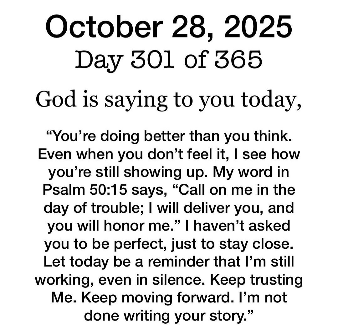 StayWithGod111's tweet image. October 28, 2025