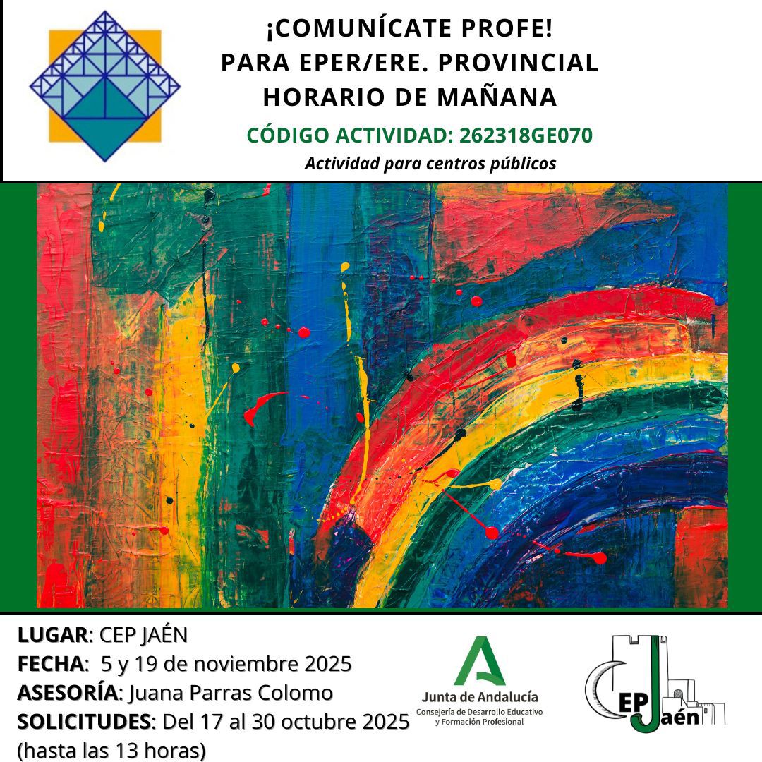 Aún estás a tiempo de inscribirte en la actividad COMUNÍCATE PROFE!!!
Horario de mañana.
Actualiza tus competencias comunicativas.
Enlace: acortar.link/qBMYuf.