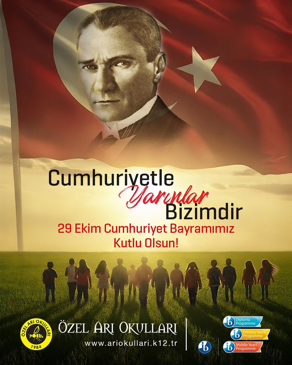 29 Ekim Cumhuriyet Bayramımız Kutlu Olsun! 🐝🇹🇷
.
.
#ariokullari #okul #eğitimkurumu #school #college #kolej #eğitim #öğretim #anadolulisesi #fenlisesi #ibschool #ibdp #ibpyp #mustafakemalatatürk #cumhuriyet #cumhuriyetbayramı  #türkiye #türkiyecumhuriyeti