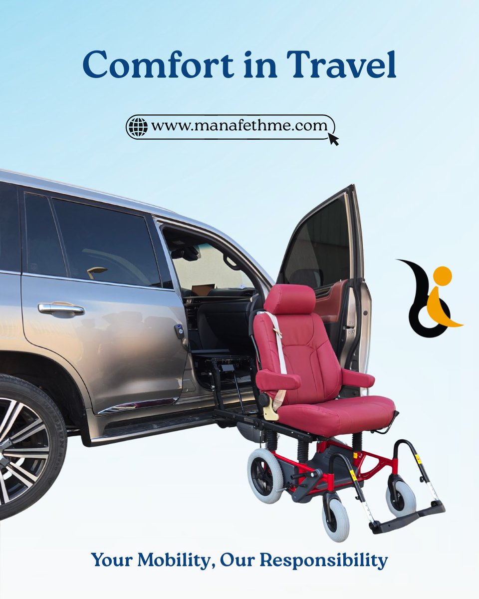 Manafethme's tweet image. From Ease at Home to Comfort in Travel and Freedom Everywhere, Manafeth Mobility Solutions delivers accessibility for every environment — home, vehicle, and beyond.

manafethme.com 

#MobilityForAll #WheelchairLift #TurnySeat #Stairlift  #AccessibleVehicles