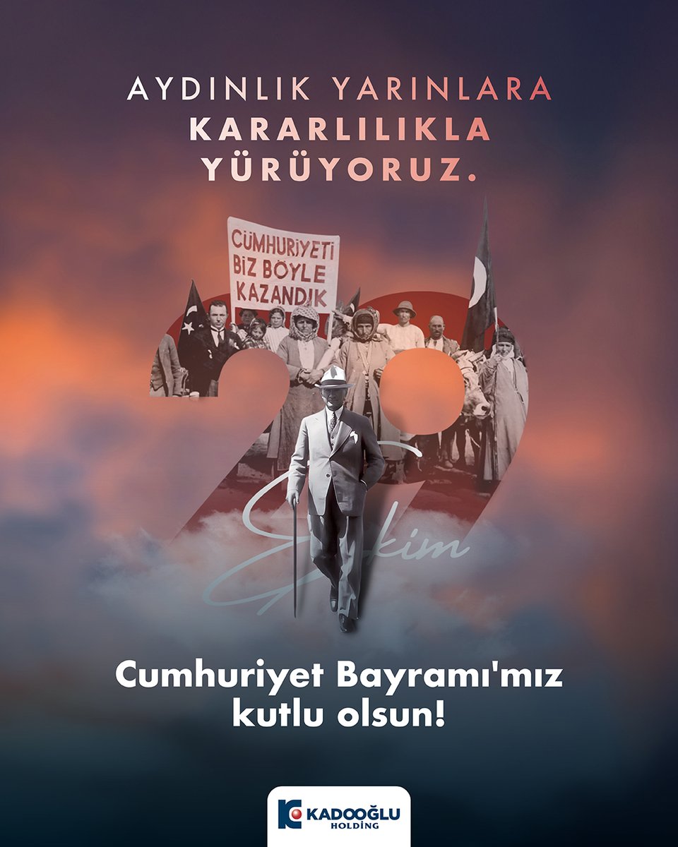 Geçmişten aldığımız güçle, aydınlık yarınlara... 29 Ekim Cumhuriyet Bayramı'mız kutlu olsun! 🇹🇷