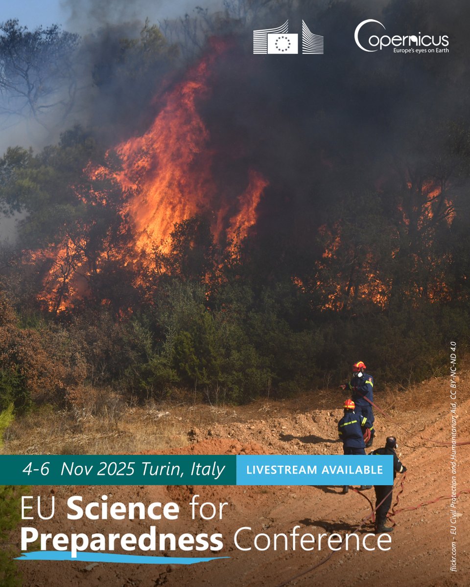 ⚠️ How do we assess risks to prepare for future crises?

Join the experts discussing scientific and policy strategies underpinning risk assessments at the #CEMS annual conference.

📺 See the whole programme and connect via the live stream on 4–5 Nov:
joint-research-centre.ec.europa.eu/events/eu-scie…