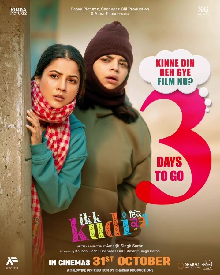 just 03 days to go!🪄🤍
{ #IkkKudi • #shehnaazgill }