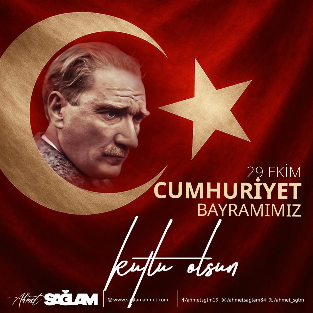 Cumhuriyetimiz Türk milletinin binlerce yıllık adalet, istişare ve egemenlik geleneğinin modern bir ifadesidir. Başta Gazi Mustafa Kemal Atatürk’ümüz olmak üzere tüm kahramanlarımızı rahmet ve minnetle anıyoruz.
🇹🇷 #29Ekim #CumhuriyetBayramı #GaziMustafaKemalAtatürk