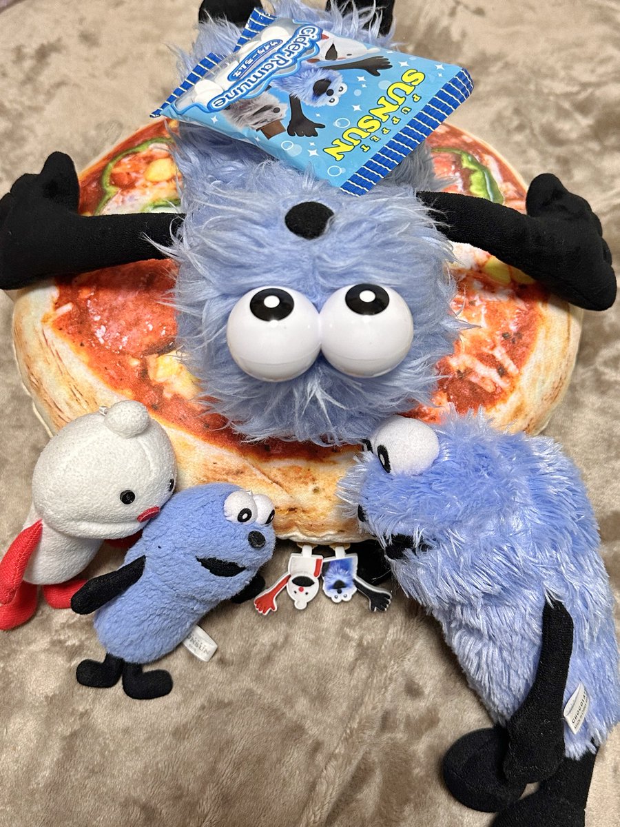 スンスンのピザ🍕クッションポーチ。 ほぼクッションだった😂 ポーチを