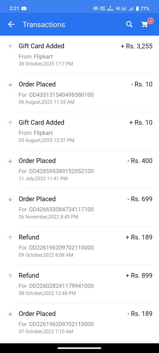 ErAbhishekumar's tweet photo. Dear @flipkartsupport @Flipkart Team 
Order id - OD435615502732091100
As discussed with you, you are agree with refund My increased product ammount in my account for  placed New order but I not received Full amount. This is not acceptable 😞. This is very dull service . https://t.co/UMe5MSqOk2