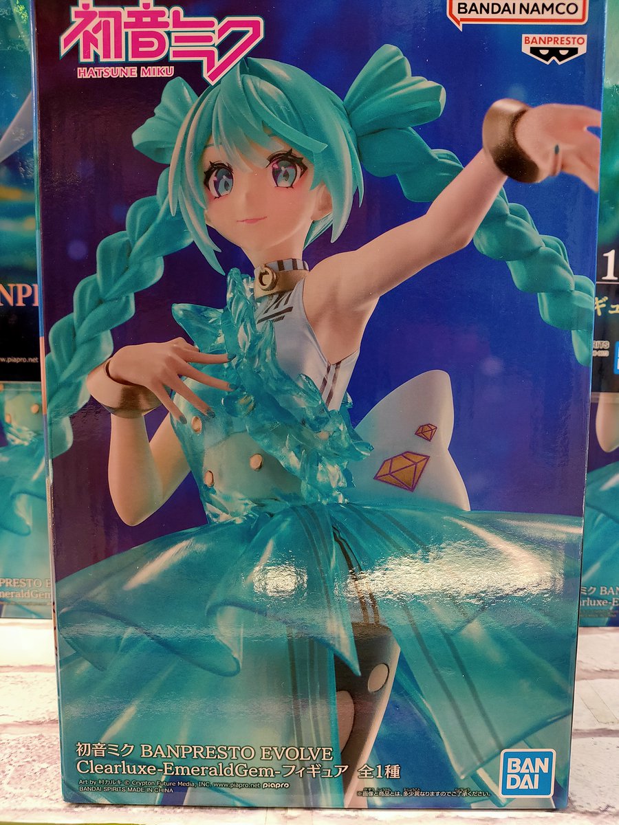 初音ミク 初音ミク BANPRESTO EVOLVE Clearluxe-EmeraldGem-入荷しま