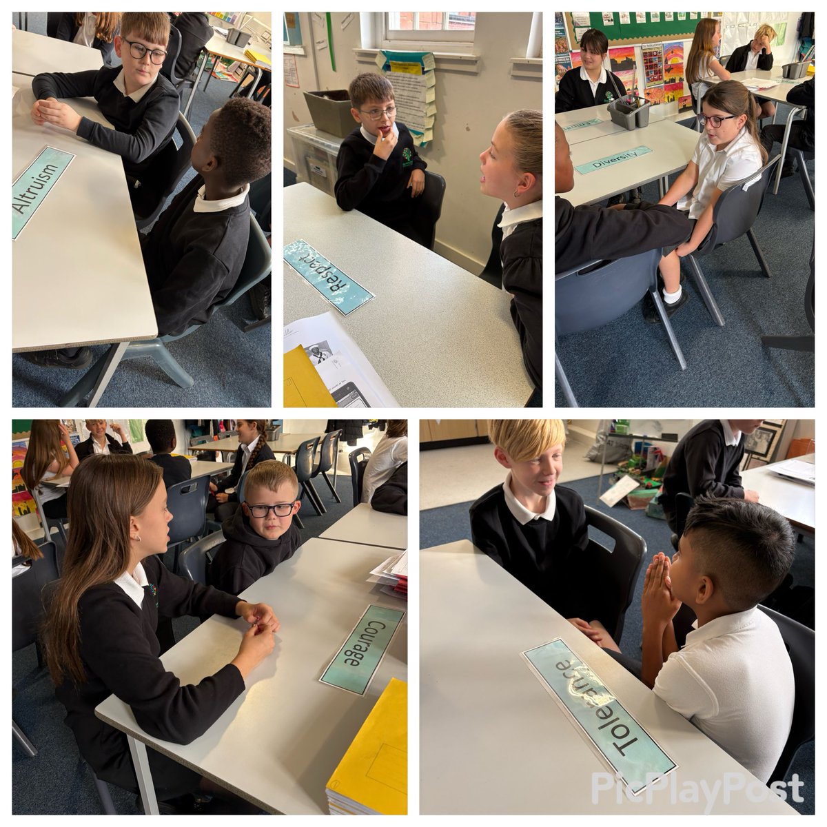 Starting the day by using our oracy skills! 

In Year 6, can we convince each other that ‘Altruism’ is the most important value?