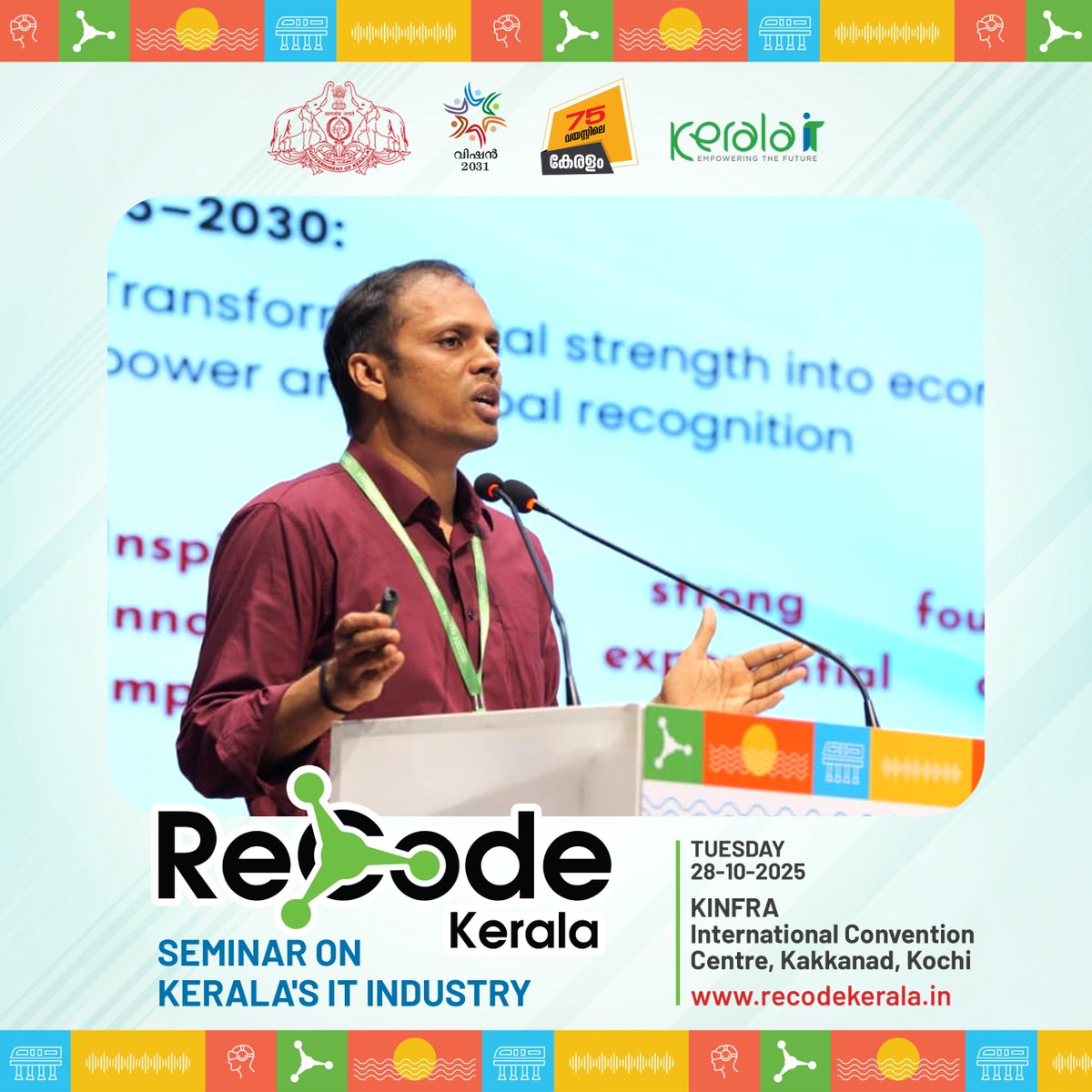 mytechnopark's tweet image. Inauguration highlights of ReCode Kerala — Seminar on Kerala’s IT Industry

#BrandKerala #ReCodeKerala #KeralaIT #EconomicBranding #PlaceBranding #GlobalPositioning #InvestmentBranding #InnovationNarrative #Vision2031