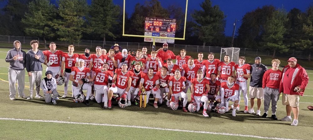 2025 Central Kentucky Freshmore Football League:

Championship Game - Sat, Oct 25th
Corbin Redhounds 30
Woodford County Yellow Jackets 20

Thanks to league commissioner Wes Johnson <a href="/coachwesj/">Coach Wes Johnson</a> and congratulations to the Redhounds! <a href="/RedhoundFball/">Redhound Football</a>