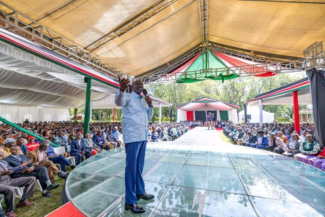 President William Ruto hosts thousands of grassroots leaders from Nakuru County at State House, Nakuru.