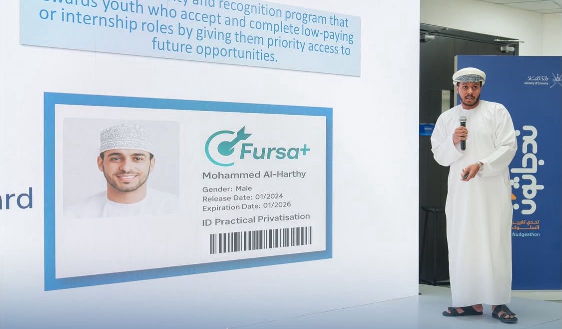 NU-IMCO students proudly participated in the Nudgeathon Behavioural Economics Challenge 2025, organized by the Ministry of Economy at Muscat University.
Our Logistics and Transport Management team won the Best Team in Collaboration &amp; Teamwork Award!👏