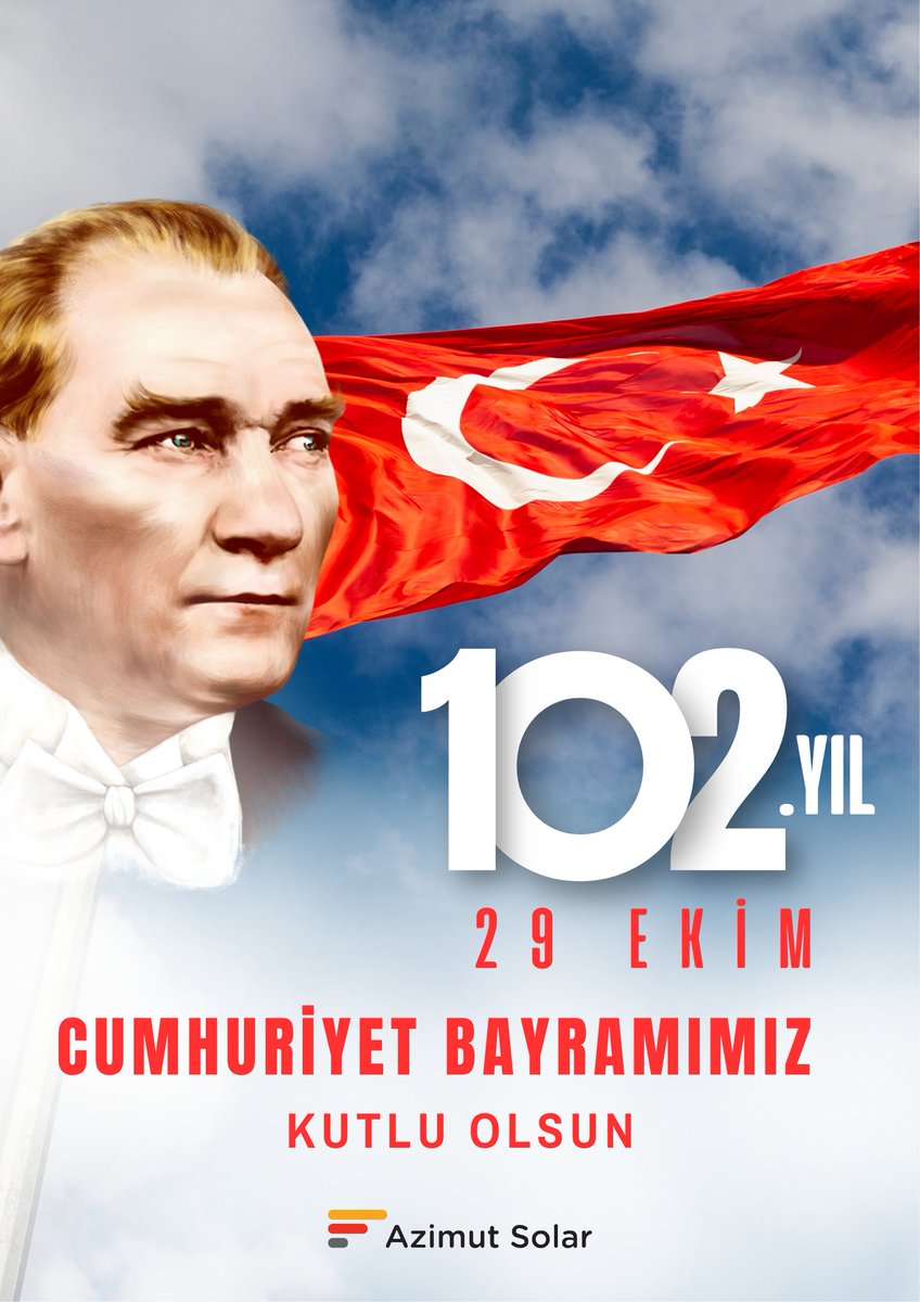 102 yıldır aynı gurur, aynı inançla…
 Cumhuriyet Bayramımız kutlu olsun! 🇹🇷
 #Cumhuriyetin102Yılı