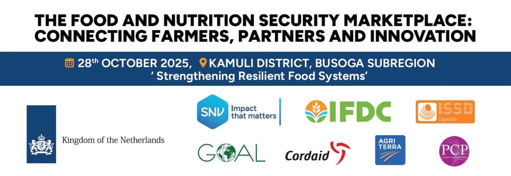 CordaidUganda's tweet photo. Today, the A-GRIP Project joins partners in Kamuli for the Food and Nutrition Security Marketplace 2025.
We’re showcasing how governance, accountability, and results-based financing are transforming Uganda’s agricultural landscape.
#FNSMarketplace #AgriGovernance #Cordaid https://t.co/DYEeqaOSP8