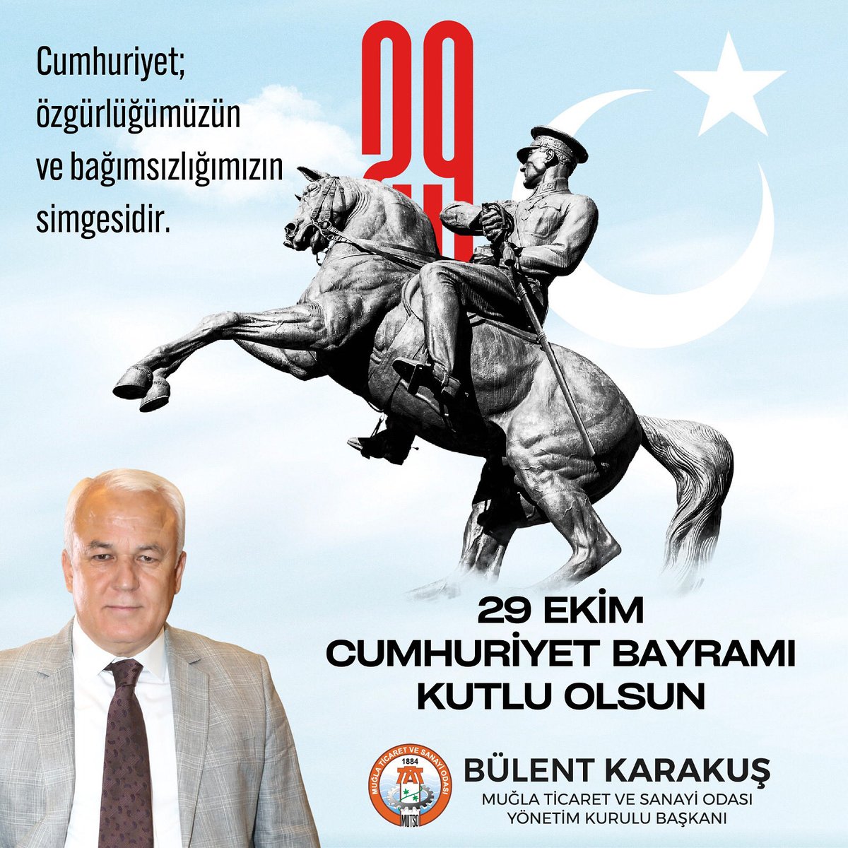🇹🇷 Cumhuriyetimizin 102. Yılı Kutlu Olsun

#Cumhuriyet102Yaşında #YaşasınCumhuriyet #MUTSO #MuğlaTicaretveSanayiOdası