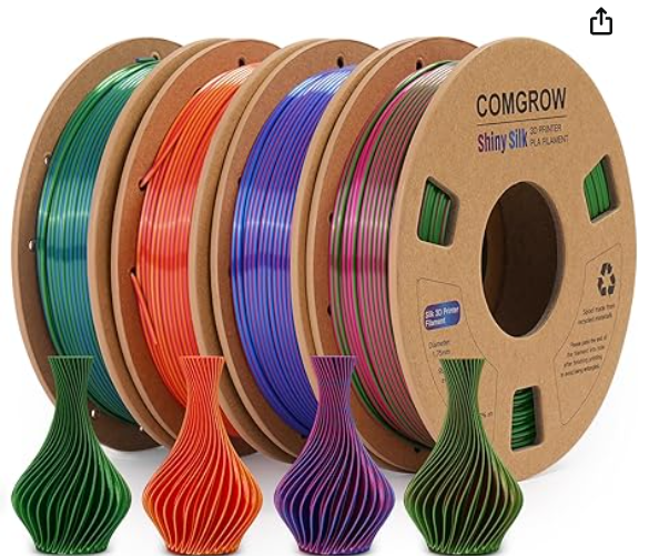 Comgrow3D's tweet image. 🤩Comgrow Silk Shiny Rainbow Multi-Color PLA filament
😲50% off
👉🏻://www.amazon.com/promocode/A1O52SGCY9FU7E 
👀Claim Code:  VVHMQZYC
#comgrow  #3DPrinter #filament #BigSale