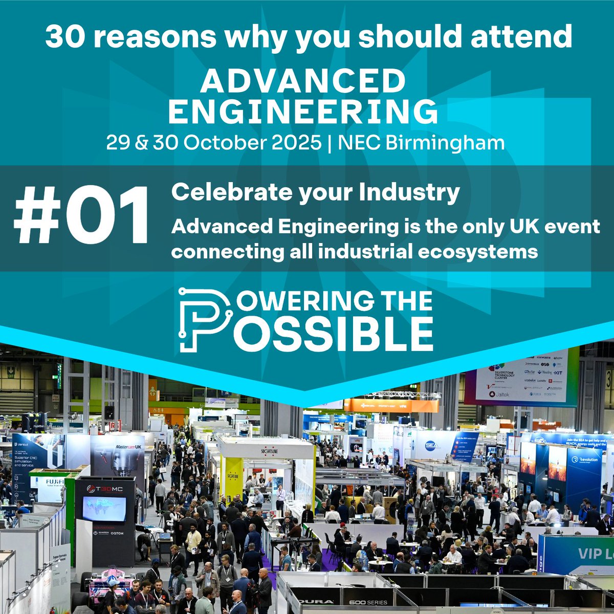 advancedenguk's tweet image. Tomorrow’s the day
Here’s the final reason to attend:
To celebrate your industry! 
Advanced Engineering is the only UK event connecting all industrial ecosystems, driving high-value manufacturing and supply chain solutions.
🔗 Last chance to register: register.visitcloud.com/survey/2ehz86m…