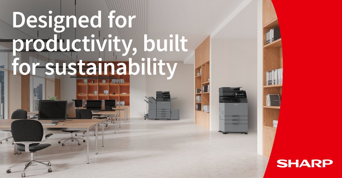 Sharp_Europe's tweet image. Smarter prints, lower energy, higher impact. 

Explore Sharp’s A4 and A3 range. 👉okt.to/JsNAYK

#OfficeTech #Sustainability