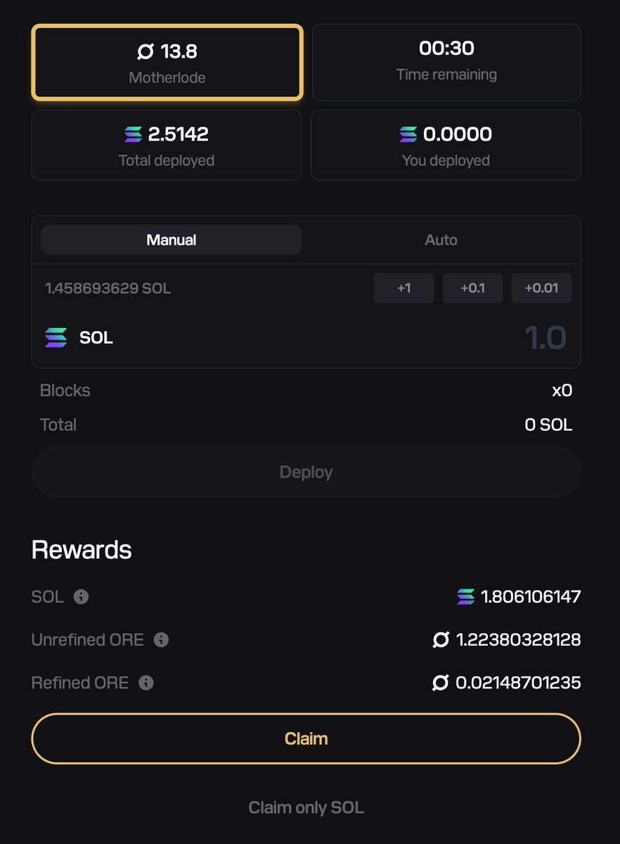the <a href="/OREsupply/">ORE</a> community tells me this is a $1000 token masquerading as a $85.56 token.

thanks for the ~$1100 of ORE... one day
