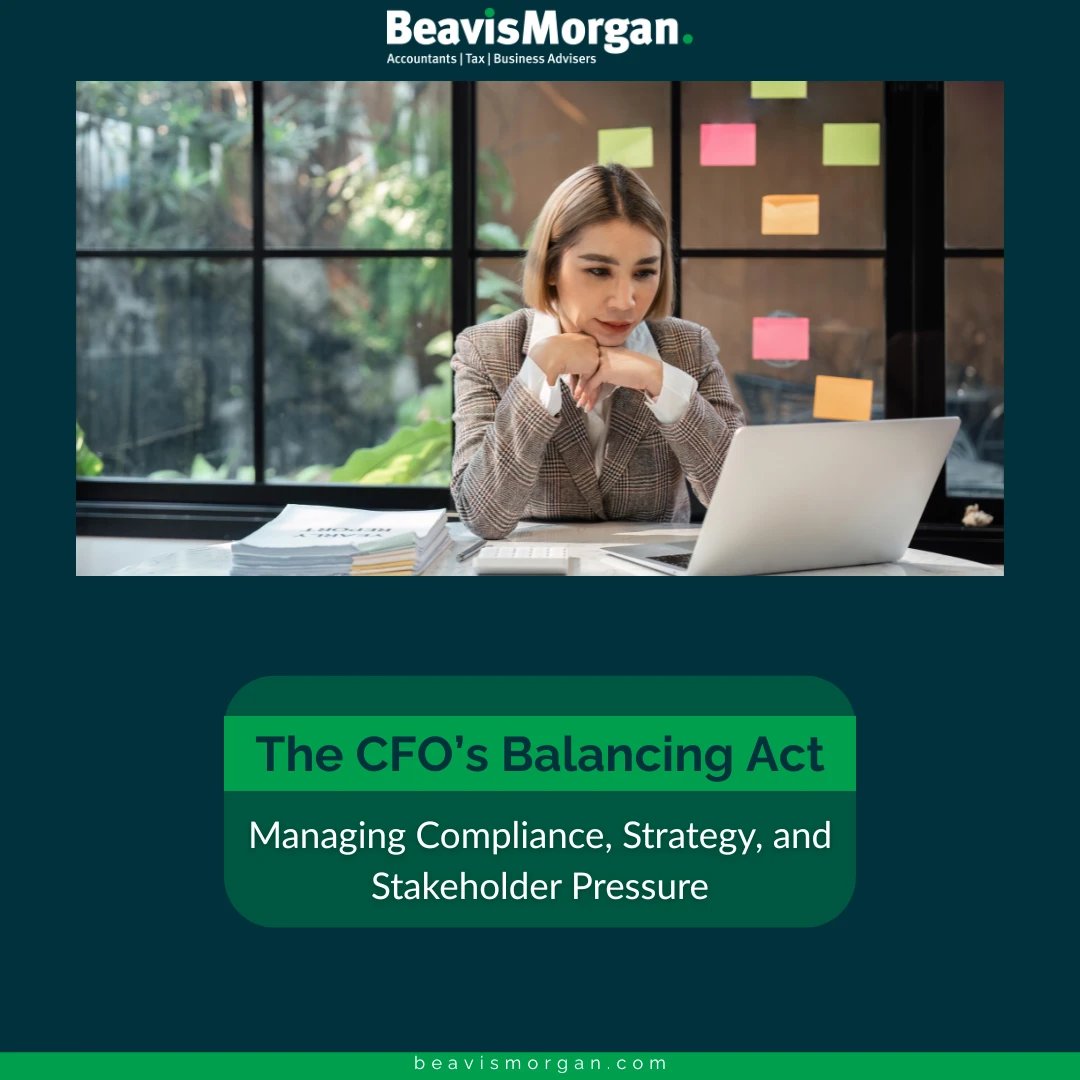 The CFO's Balancing Act: Compliance. Strategy. Stakeholder Pressure.

Our latest article looks at how today's CFOs are navigating this complexity, with real examples of how external advisers can relieve operational pressure and restore focus.

Read more - link in bio.