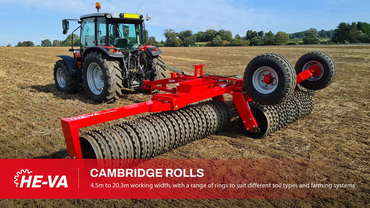 OPICOag's tweet photo. For perfect seed-to-soil contact and even germination, consolidating your drilled land with a Cambridge roll is the way to go! 🌱

With its heavy-duty construction and perfect contour following, the @HEVA_uk range of Cambridge rolls is built for results.

https://t.co/em27QFTAYd https://t.co/nuod8j4fDN