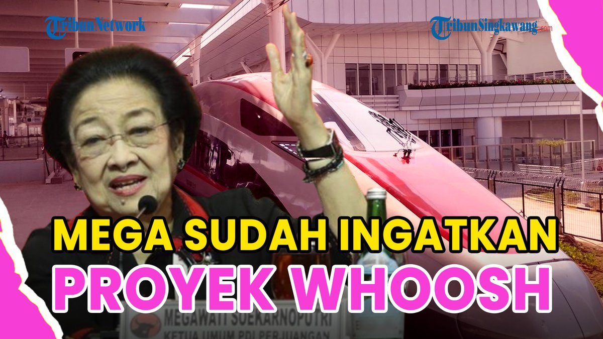 tribunpontianak's tweet photo. ®️🔴 PDIP BUKA SUARA TERKAIT KERETA CEPAT WHOOSH❗MEGAWATI SUDAH INGATKAN SEJAK AWAL PROYEK
https://t.co/2bEHxPvuOd
#megawati #pdip #whoosh #kpk #jokowi #utang #proyek #jawab #laba #investasi #sosial #mantan #presiden #solo #jateng https://t.co/hNpPa6miKp