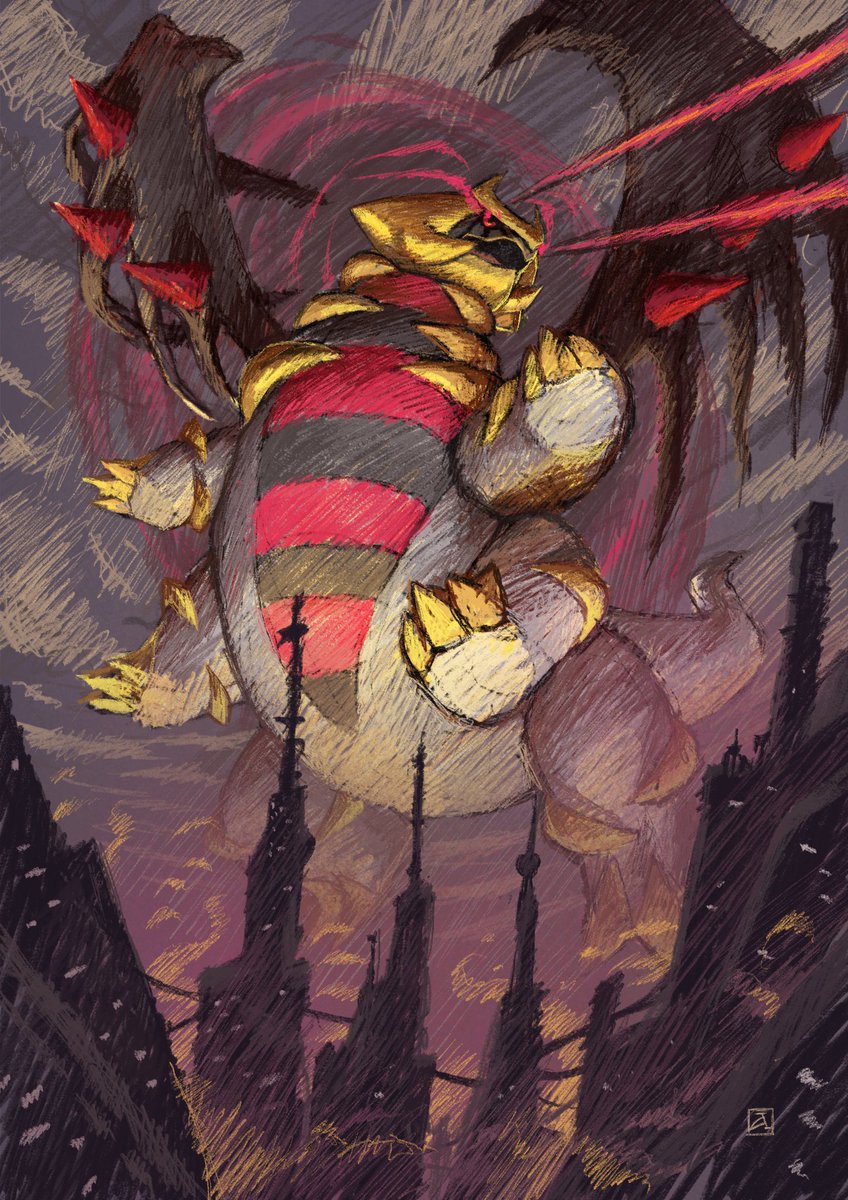 Hi everyone, today i show you a new illustration i made of Giratina