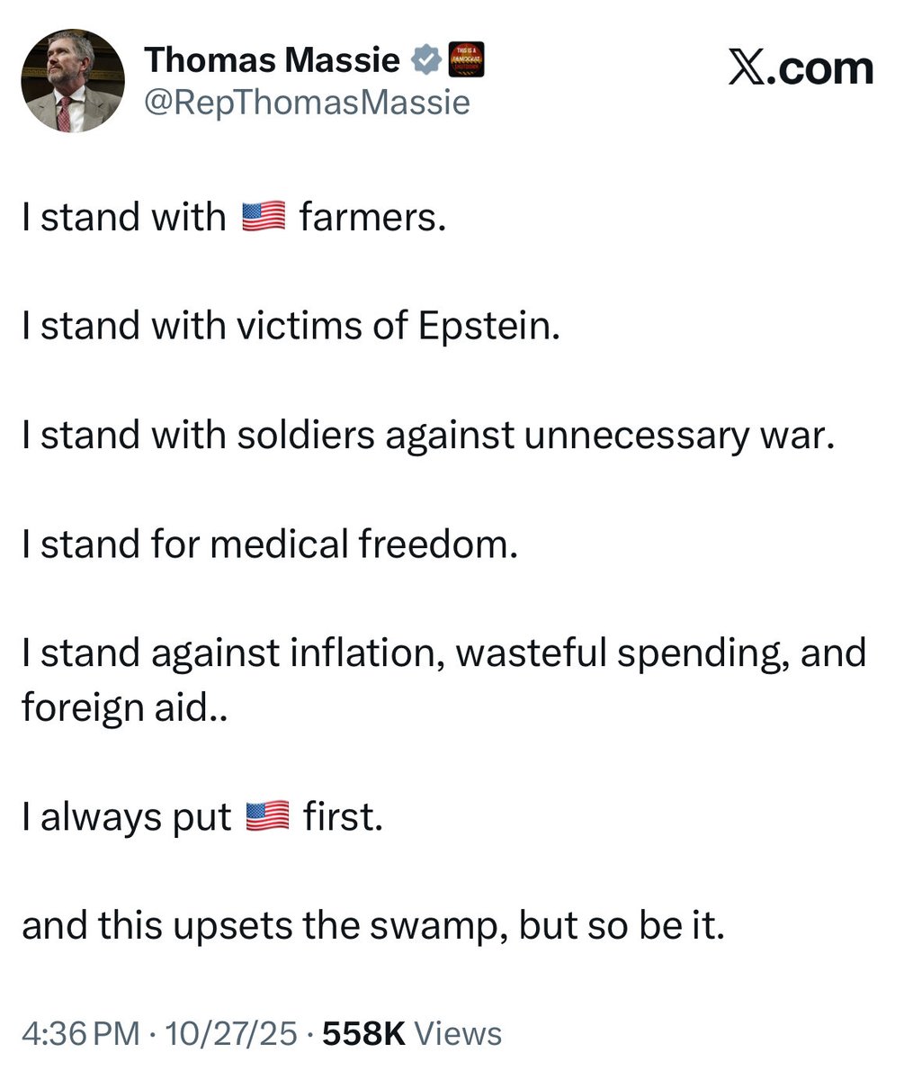 And I stand with <a href="/RepThomasMassie/">Thomas Massie</a>.