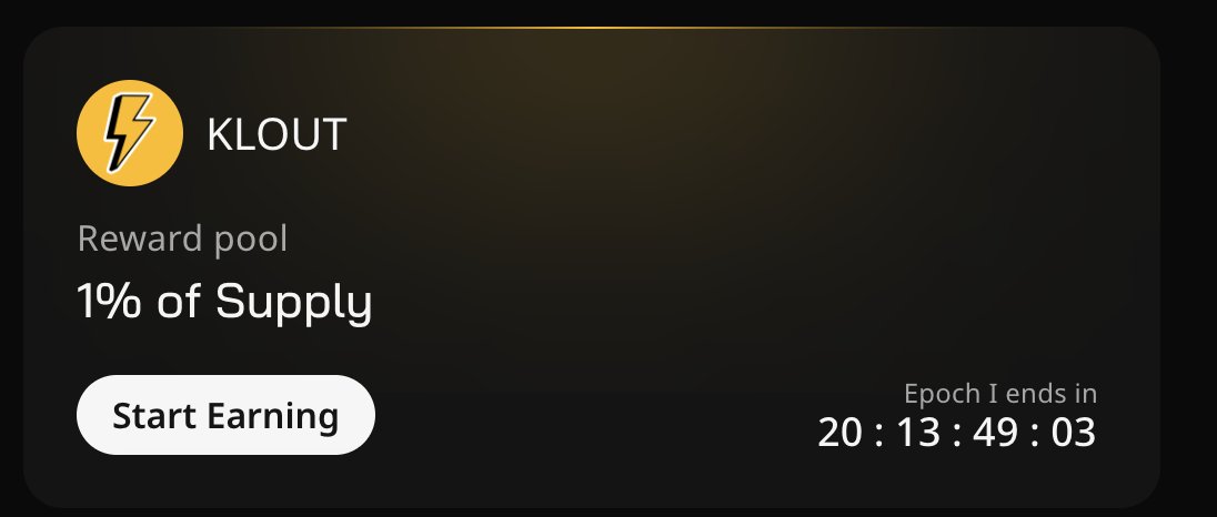 The last 20 days, time is running out, but the opportunity hasn't ended yet. You can still join <a href="/kloutgg/">KLOUT</a> epoch 1