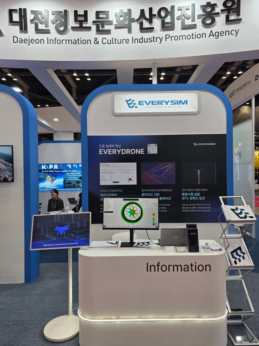 everysim_team's tweet photo. Wrapping up a fruitful week at #ADEX2025!🚀

EverySim proudly showcased EveryDrone, met inspiring teams from Hanwha, KAI, LIG Nex1, and welcomed global guests like CIAC and Oman’s MoD.

Inspired by all the interest and discussions and ready to push simulation tech even further! https://t.co/BMVkQDmTl0