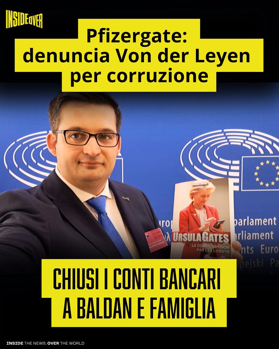 insideoverita's tweet image. Frédéric Baldan, ex lobbista accreditato presso la Commissione Europea, ad aprile 2023 ha presentato una denuncia penale contro von der Leyen davanti a un giudice istruttore di Liegi, accusandola di abuso d’ufficio, distruzione di documenti pubblici e corruzione per aver…