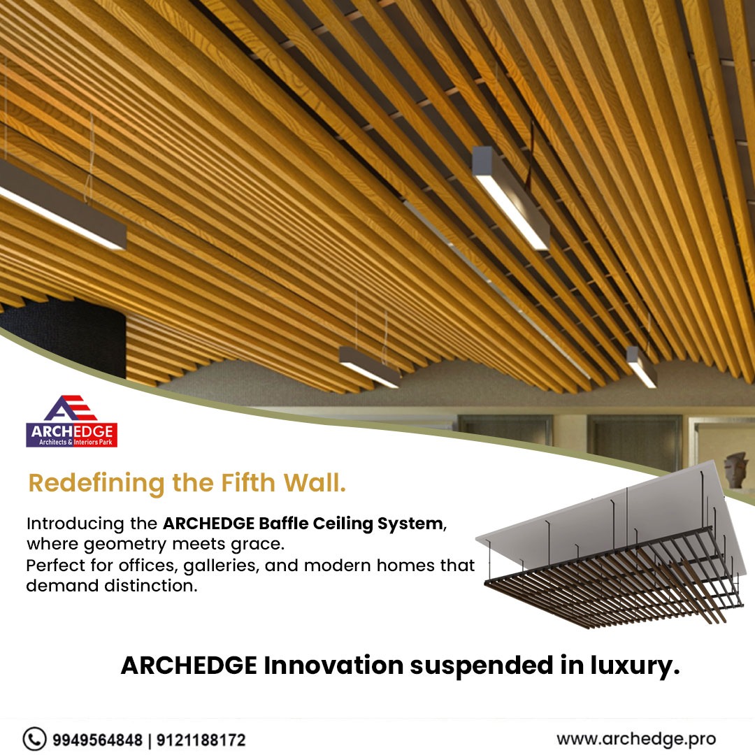archedgepro's tweet image. Redefining the Fifth Wall.
Meet the ARCHEDGE Baffle Ceiling System where geometry meets grace.
Perfect for offices, galleries &amp;amp; modern homes that demand distinction.
 ARCHEDGE Innovation suspended in luxury.
#Archedge #BaffleCeiling #CeilingDesign #LuxuryInteriors #Architectural